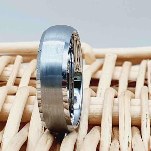 "Brushed Finished Domen Wedding Band for Man Woman, GALTUN1023